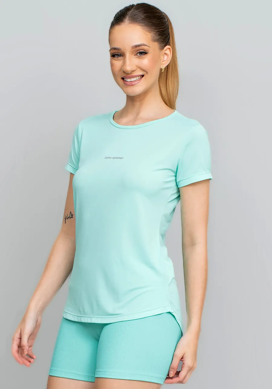 T-SHIRT CREPE ALONGADA