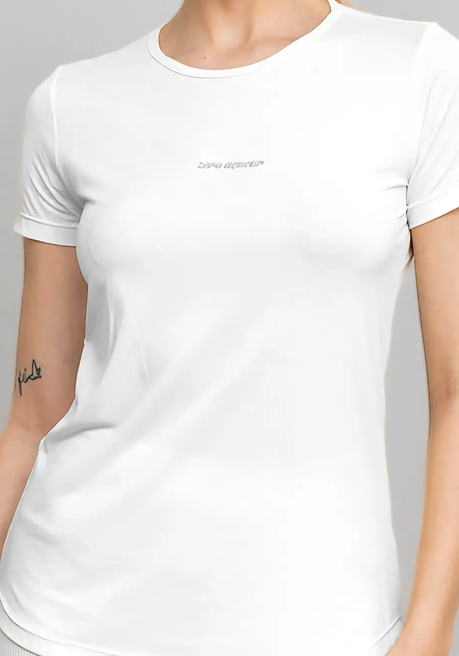 T-SHIRT CREPE ALONGADA