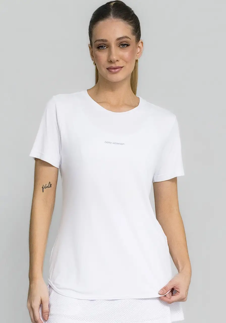 T-SHIRT CREPE ALONGADA