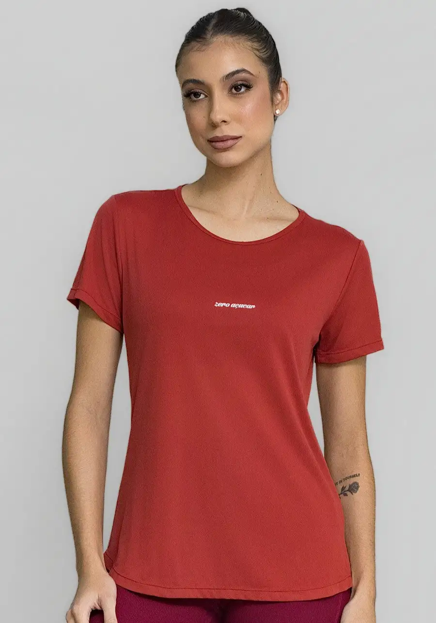 T-SHIRT CREPE ALONGADA