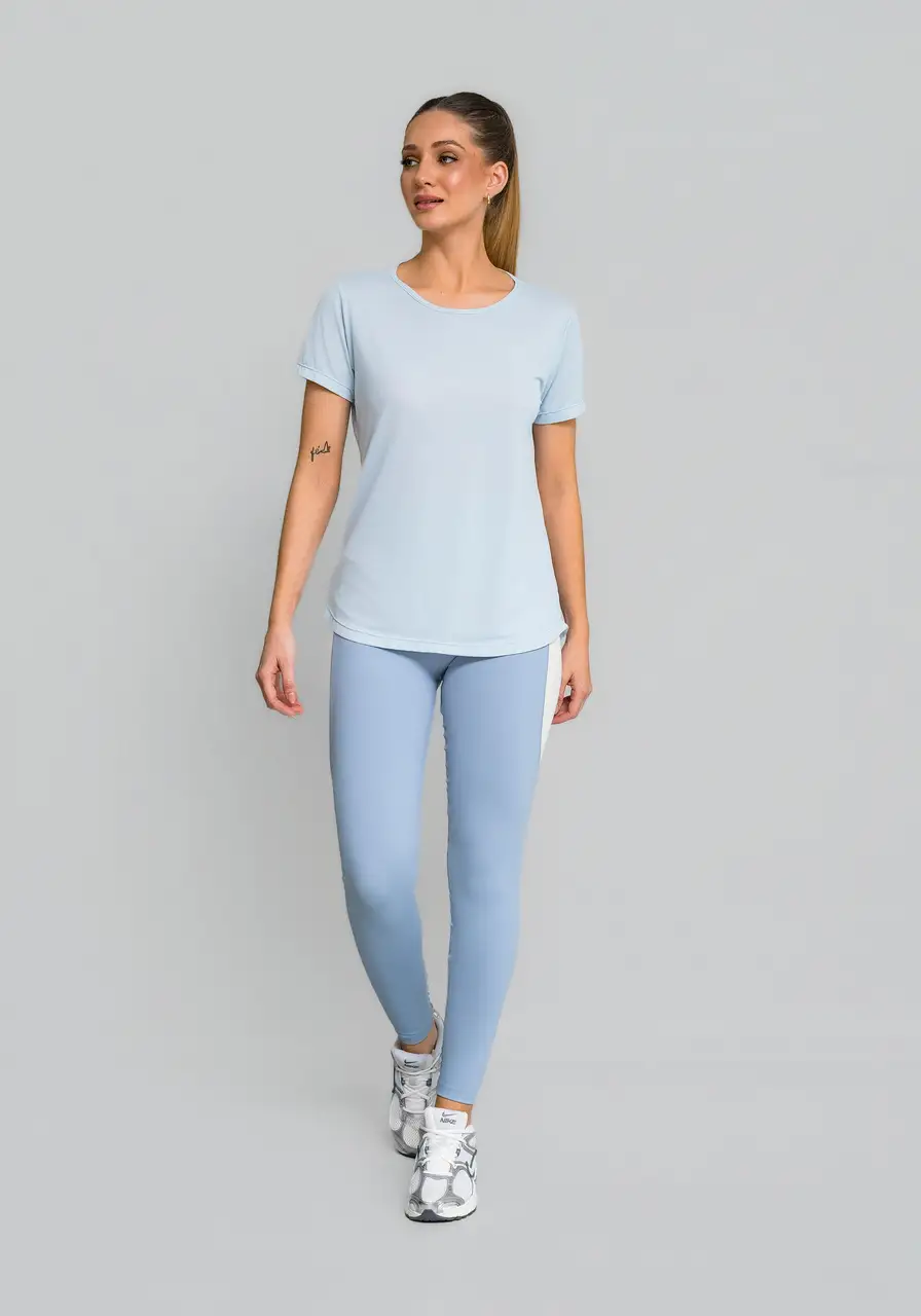 T-SHIRT CREPE ALONGADA