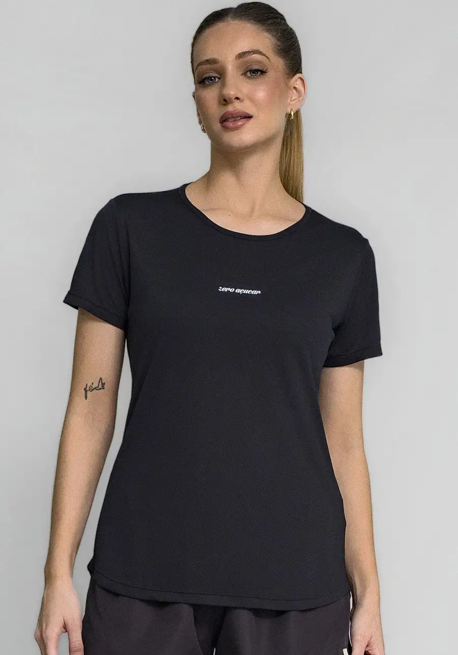 T-SHIRT CREPE ALONGADA