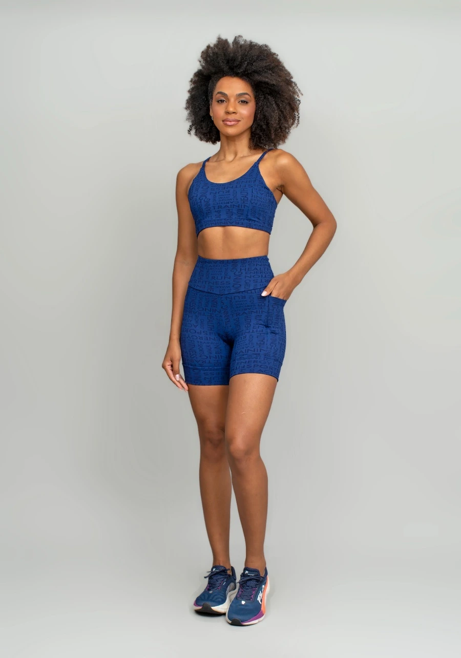Conjunto Top Alças BE ZERO + Bermuda BE ZERO Alta Compressão e Zero Transparência