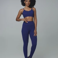 Conjunto Top Alças BE ZERO + Bermuda BE ZERO Alta Compressão e Zero Transparência - imagem 1