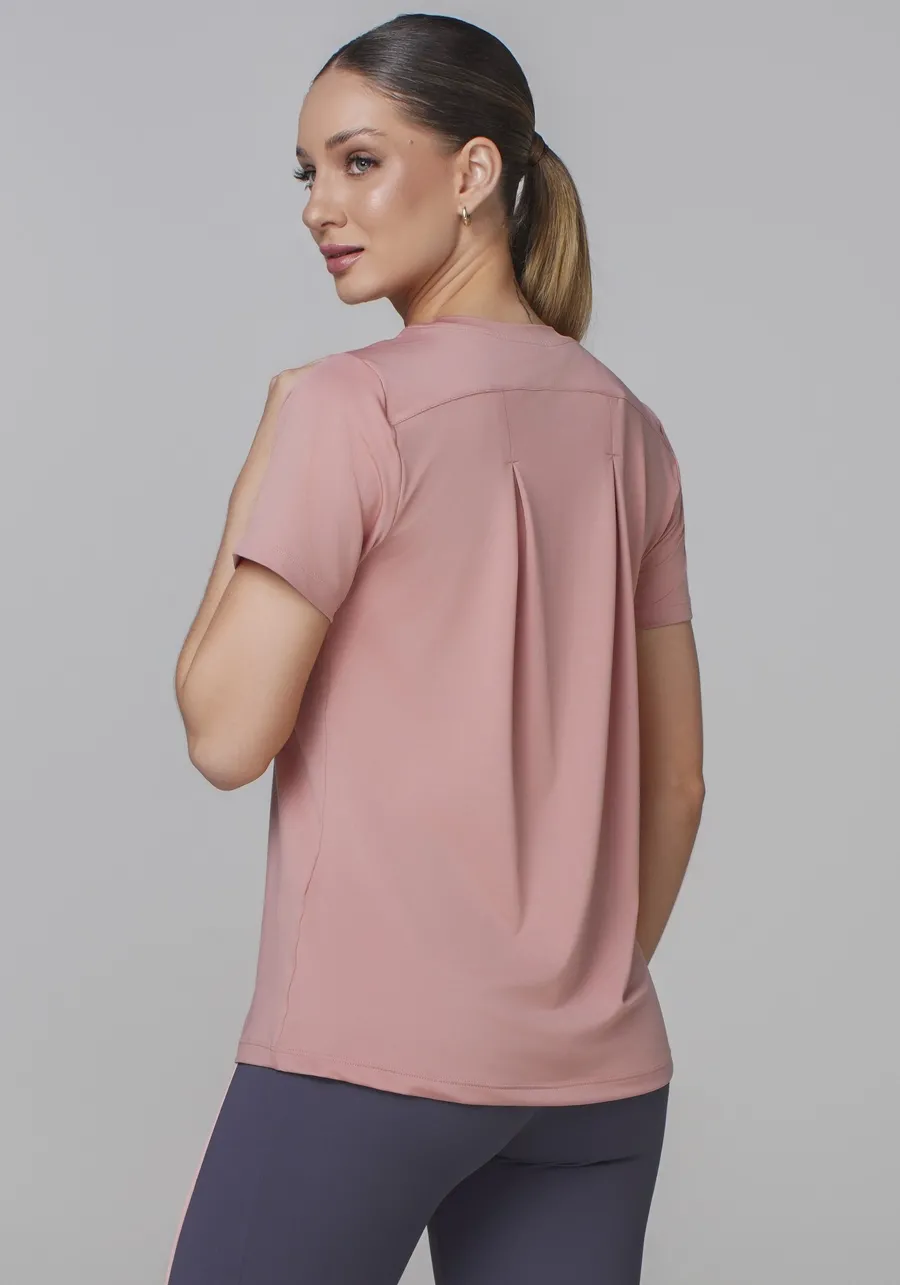 T SHIRT ALONGADA PREGAS