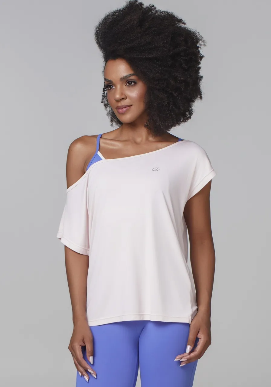 T SHIRT ALONGADA OMBROS