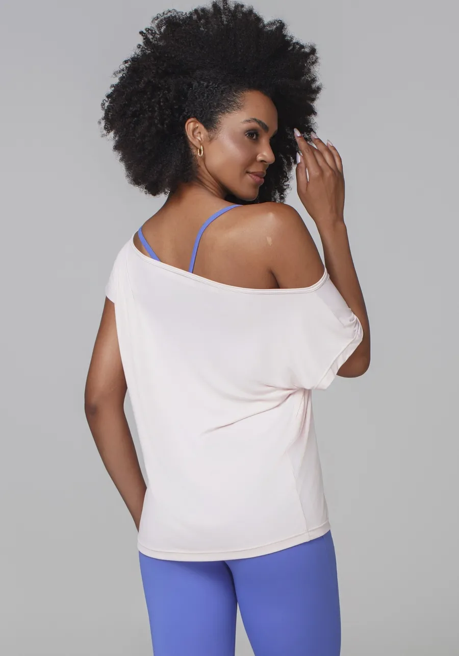 T SHIRT ALONGADA OMBROS