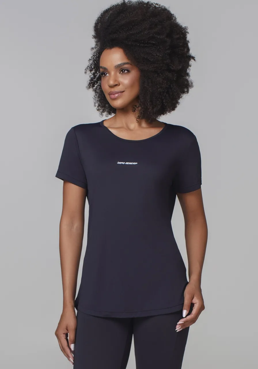 T SHIRT CREPE ALONGADA