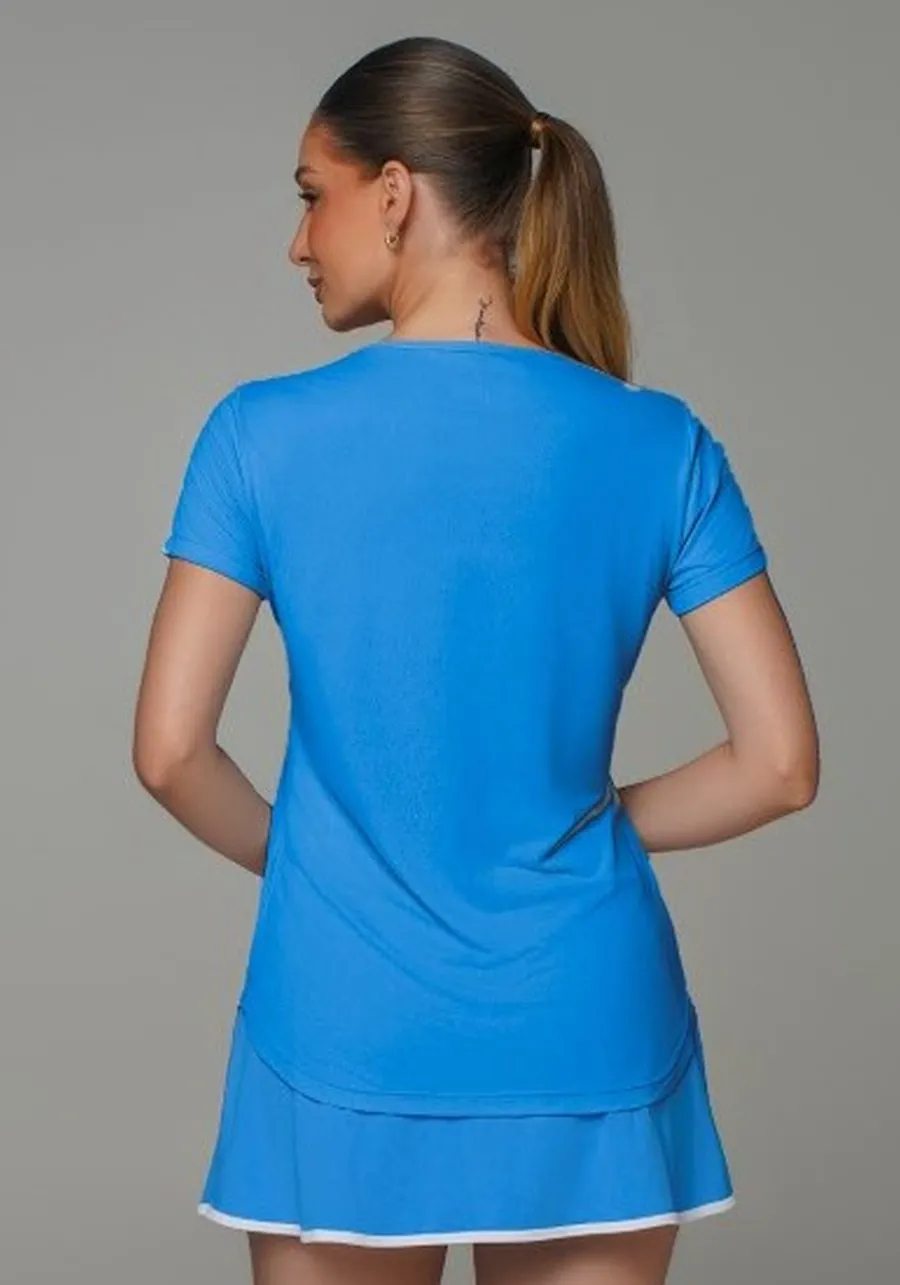 T SHIRT CREPE ALONGADA