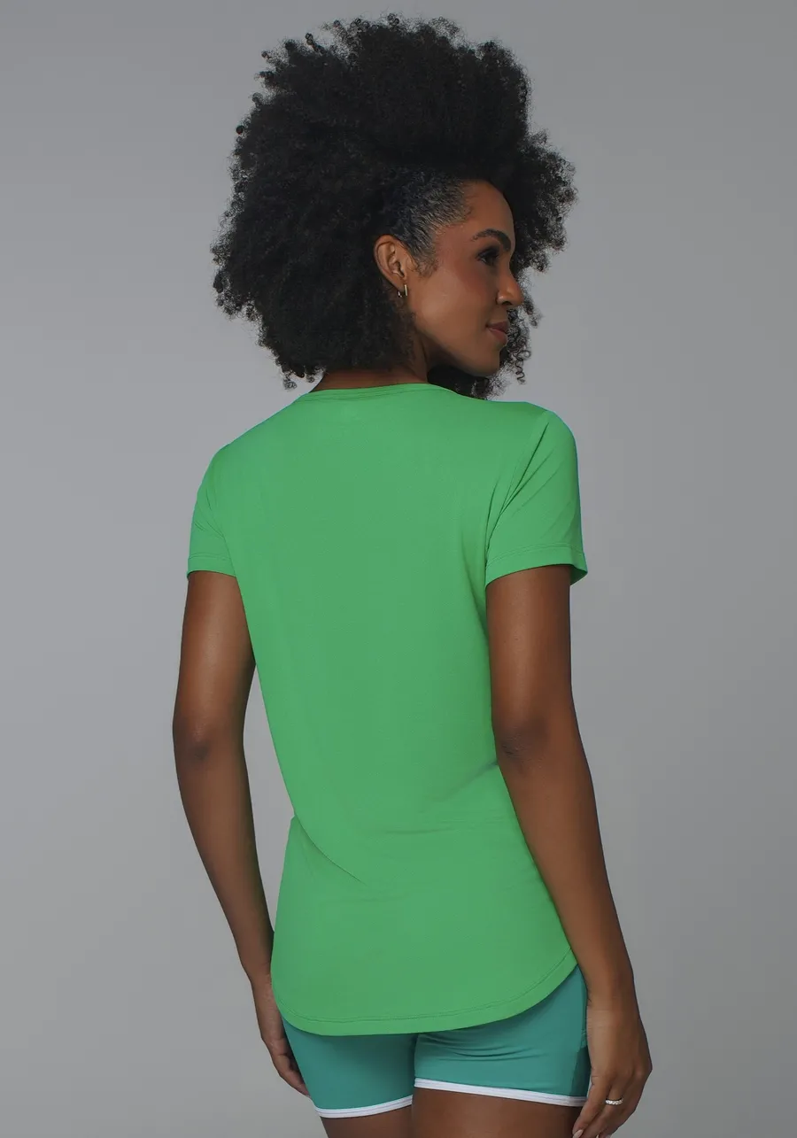 T SHIRT CREPE ALONGADA
