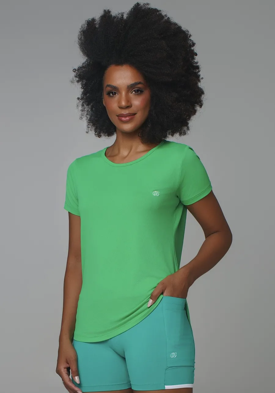 T SHIRT CREPE ALONGADA