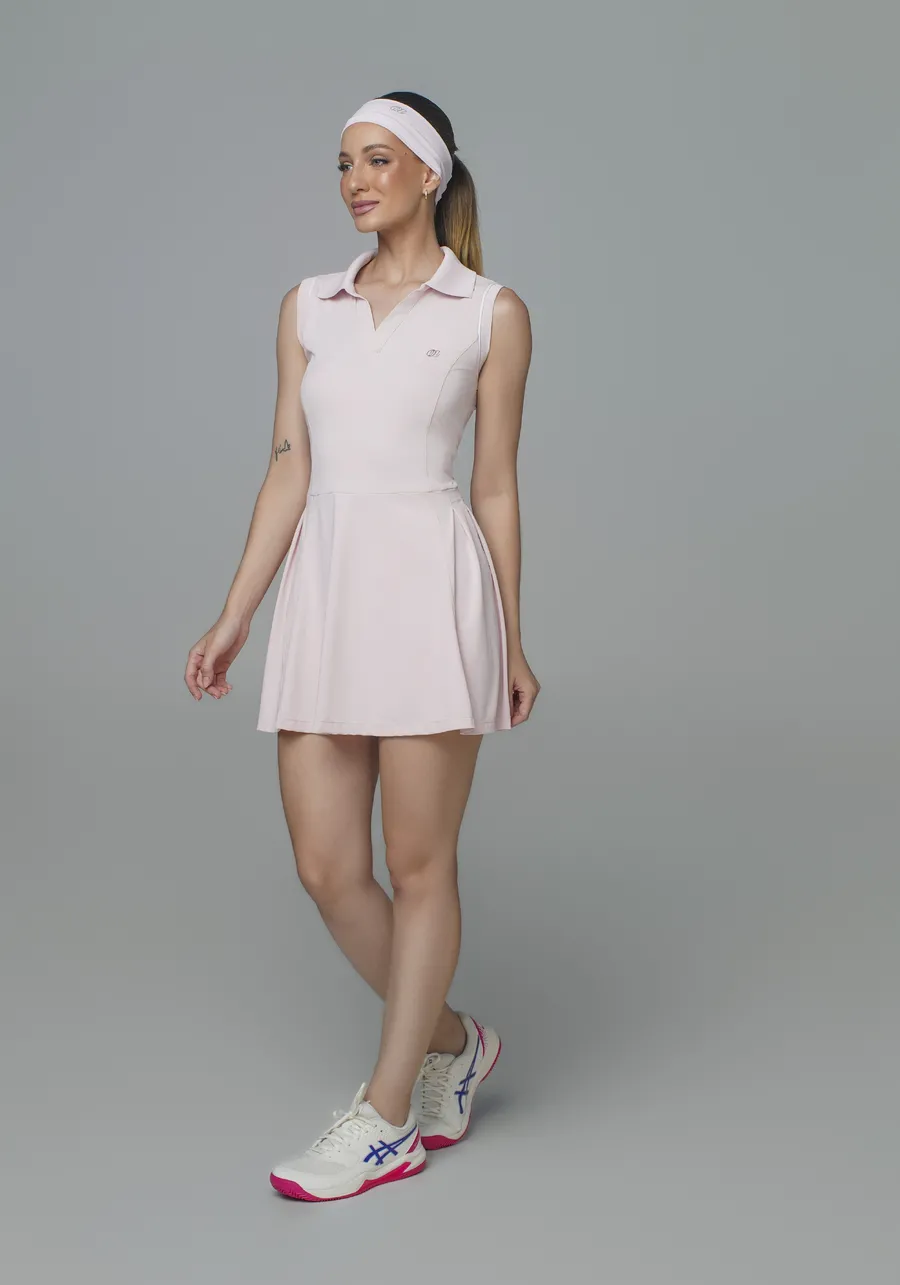 VESTIDO PIQUET PREGAS