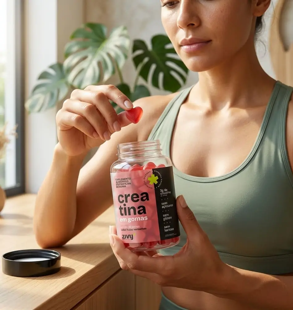 CREATINA EM GOMAS - FRUTAS VERMELHAS (60 GOMAS)