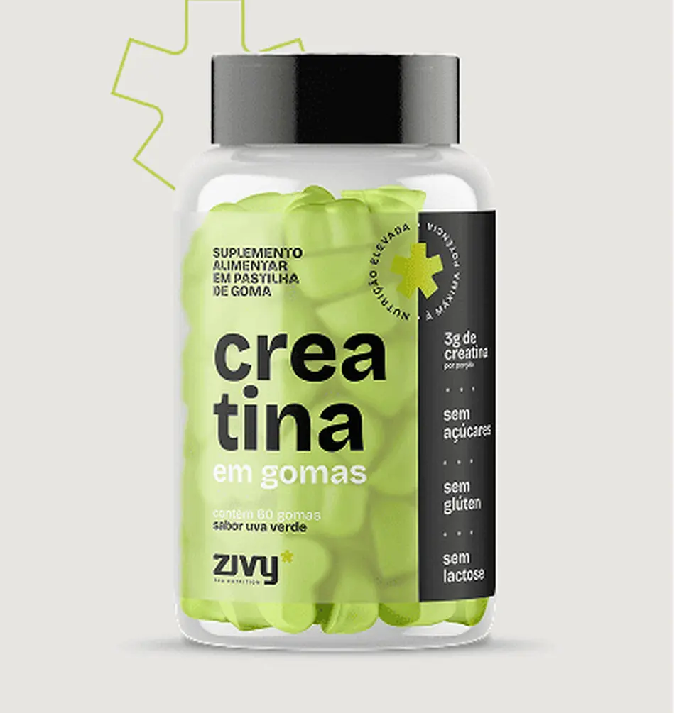 CREATINA EM GOMAS - FRUTAS VERMELHAS (60 GOMAS)