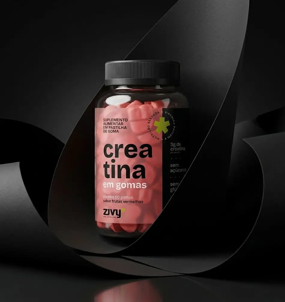 CREATINA EM GOMAS - SABOR FRUTAS VERMELHAS (60 GOMAS)