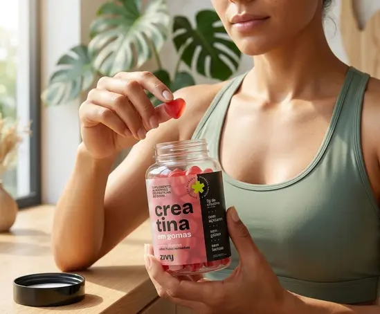 COMBO 2X CREATINA EM GOMAS - SABOR FRUTAS VERMELHAS (60 GOMAS)