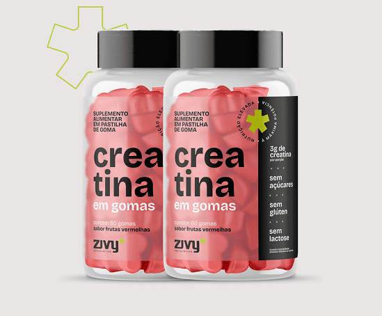 COMBO 2X CREATINA EM GOMAS - SABOR FRUTAS VERMELHAS (60 GOMAS)