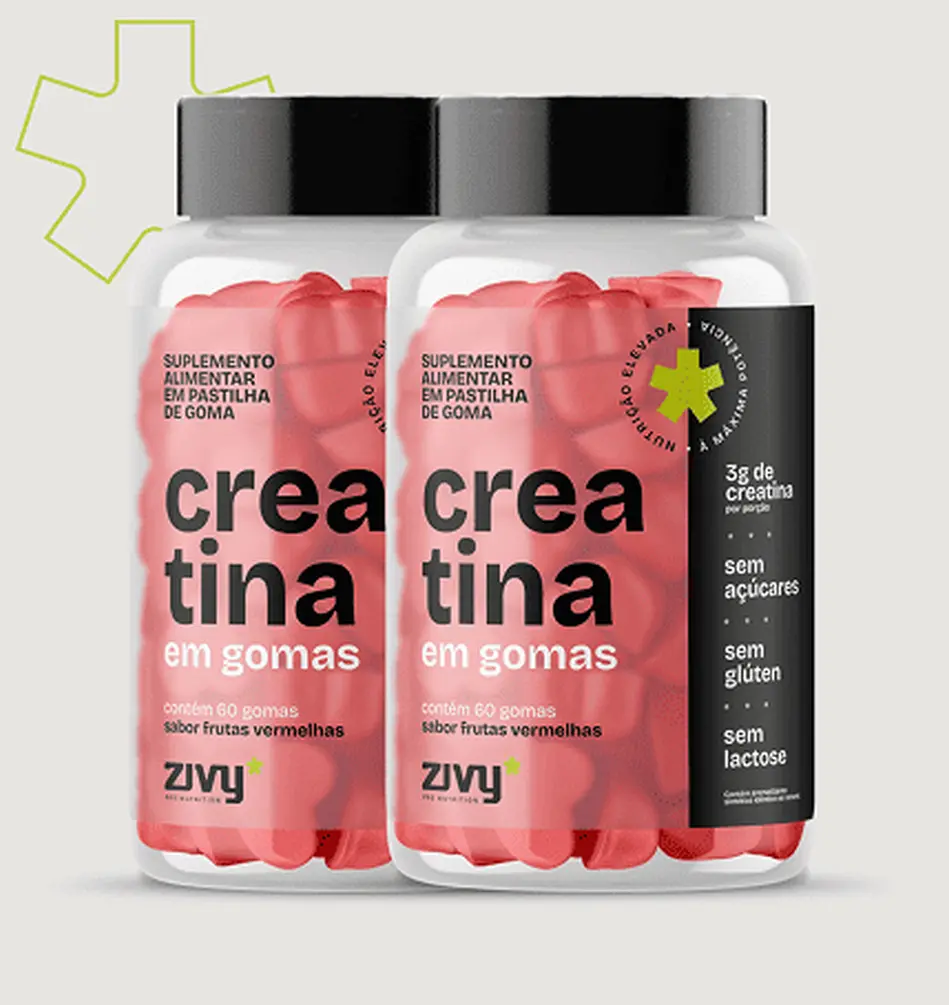 CREATINA EM GOMAS - SABOR FRUTAS VERMELHAS (60 GOMAS)