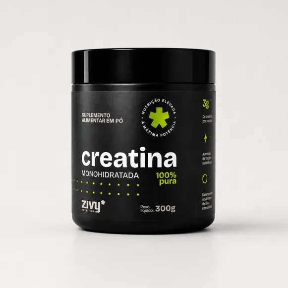 Creatina Monohidratada em Pó - 100% Pura (300g)
