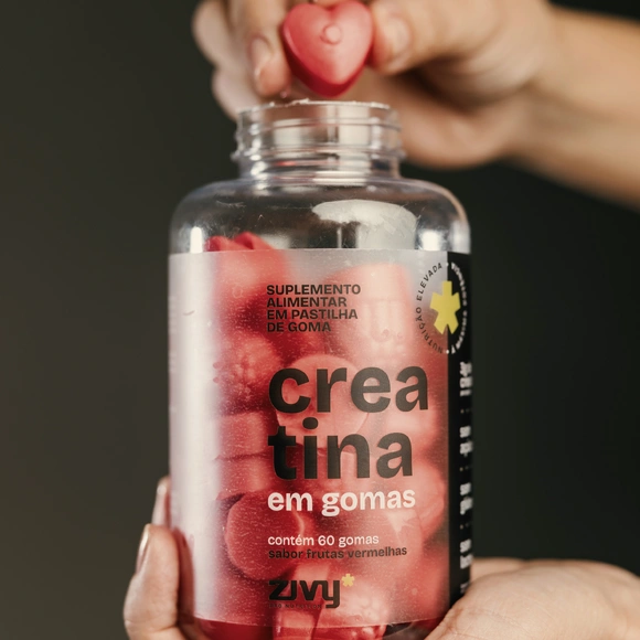 CREATINA EM GOMAS SABOR FRUTAS VERMELHAS - 60 GOMAS