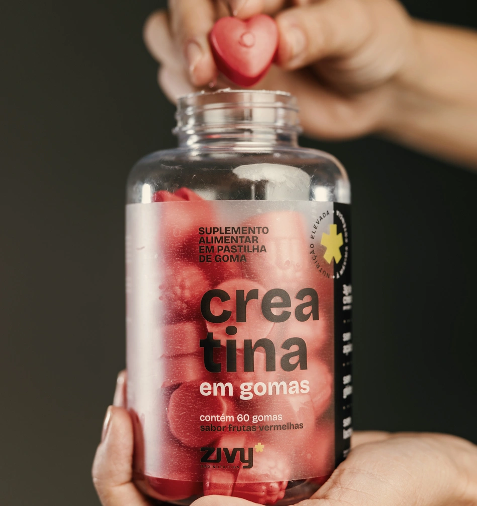 CREATINA EM GOMAS SABOR FRUTAS VERMELHAS - 60 GOMAS