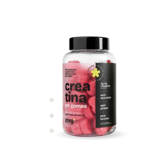CREATINA EM GOMAS SABOR FRUTAS VERMELHAS - 60 GOMAS