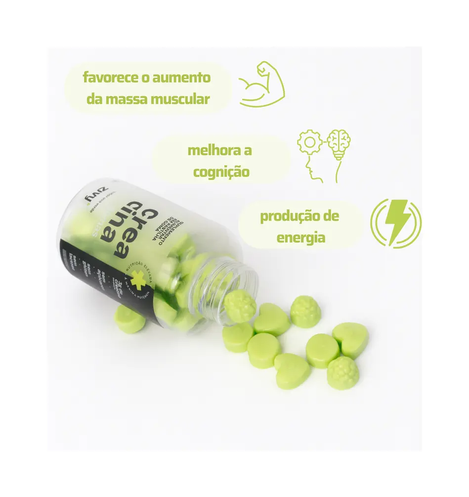 CREATINA EM GOMAS UVA VERDE
