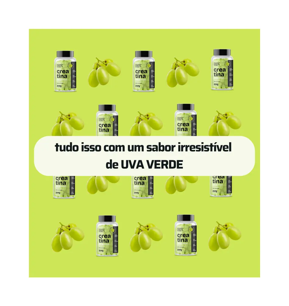 CREATINA EM GOMAS UVA VERDE