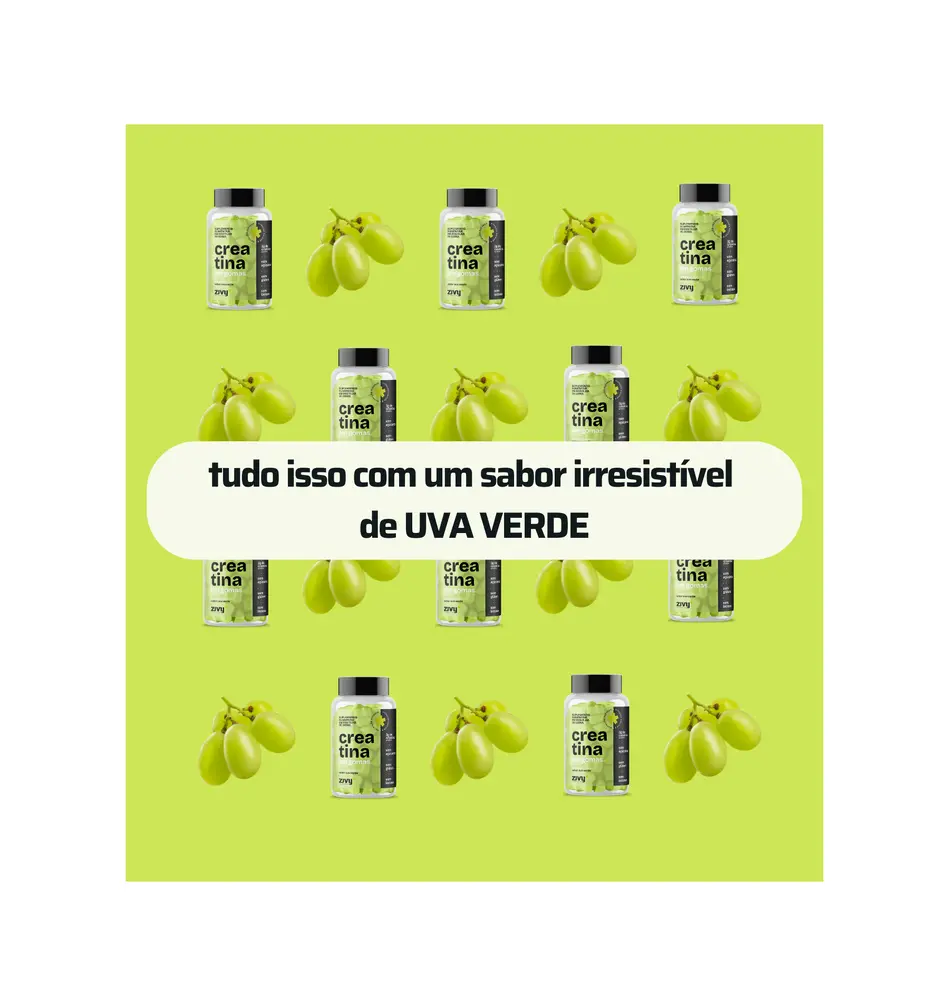 CREATINA EM GOMAS UVA VERDE