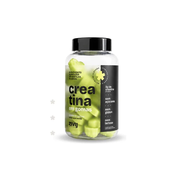 CREATINA EM GOMAS SABOR UVA VERDE - 60 GOMAS