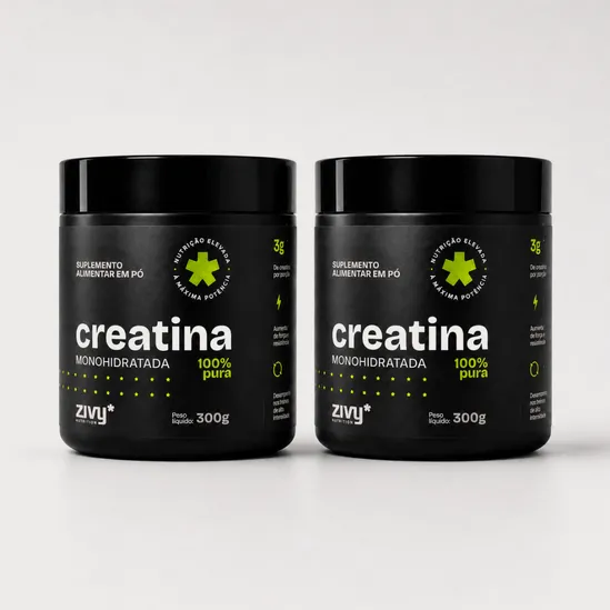Combo 2 Creatinas em Pó 100% Pura (2x 300g)