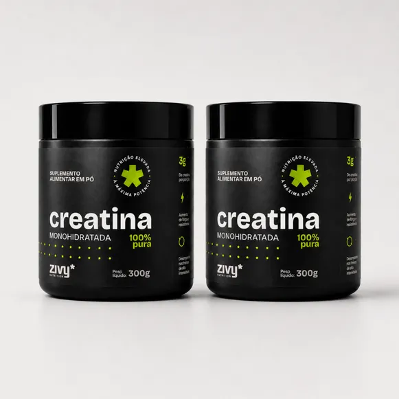 Combo 2 Creatinas em Pó 100% Pura (2x 300g)