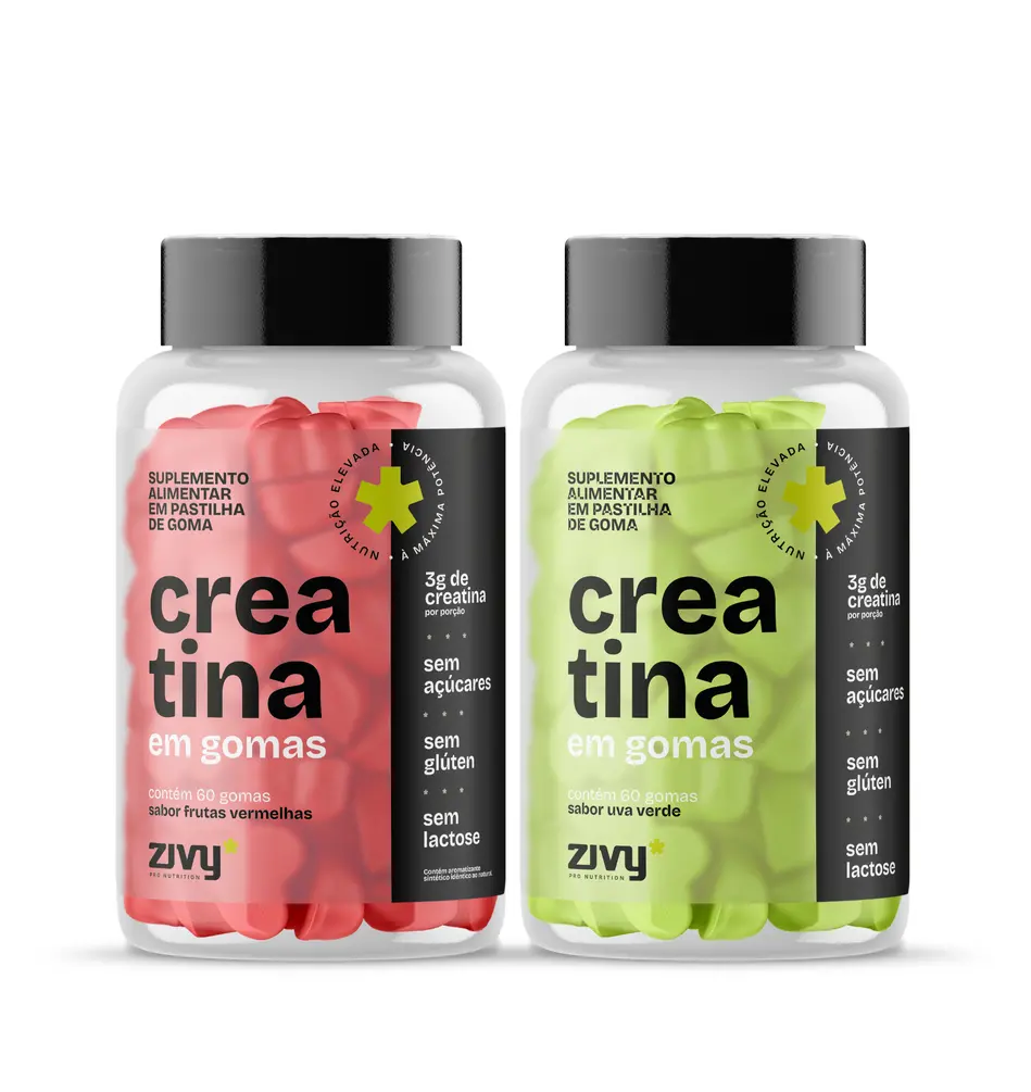 POTÊNCIA 1 - CREATINA EM GOMAS FRUTAS VERMELHAS E UVA VERDE