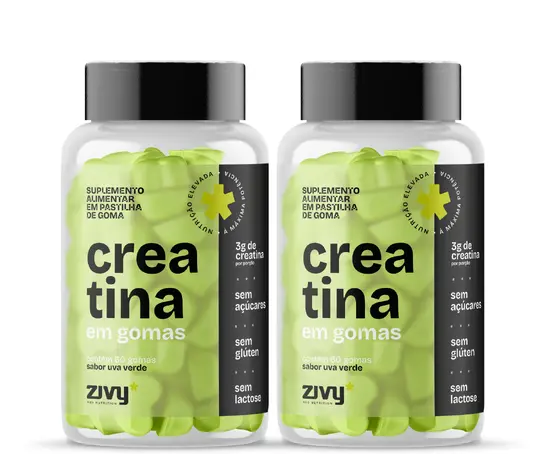 POTÊNCIA UVA VERDE - 2x CREATINA EM GOMAS UVA VERDE