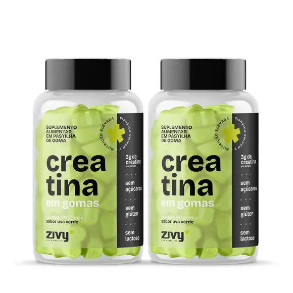 POTÊNCIA UVA VERDE - 2x CREATINA EM GOMAS UVA VERDE