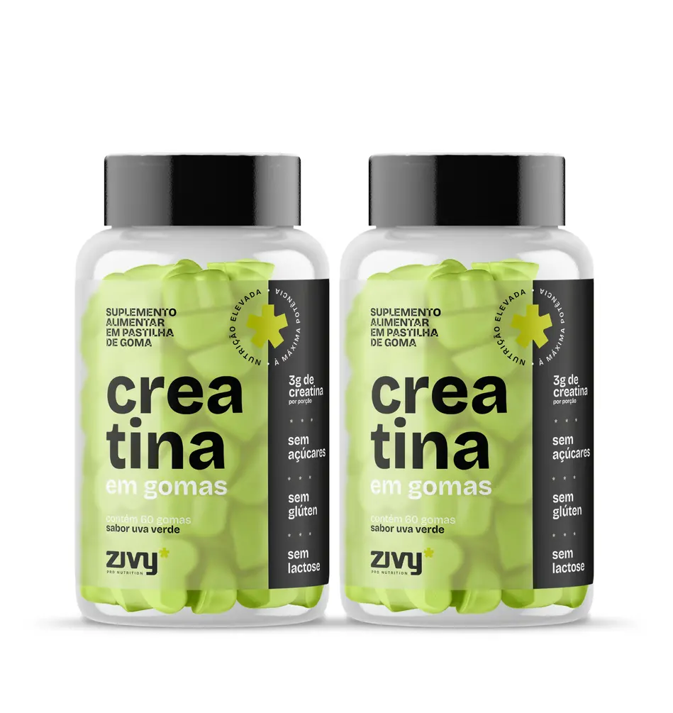 POTÊNCIA UVA VERDE - 2x CREATINA EM GOMAS UVA VERDE