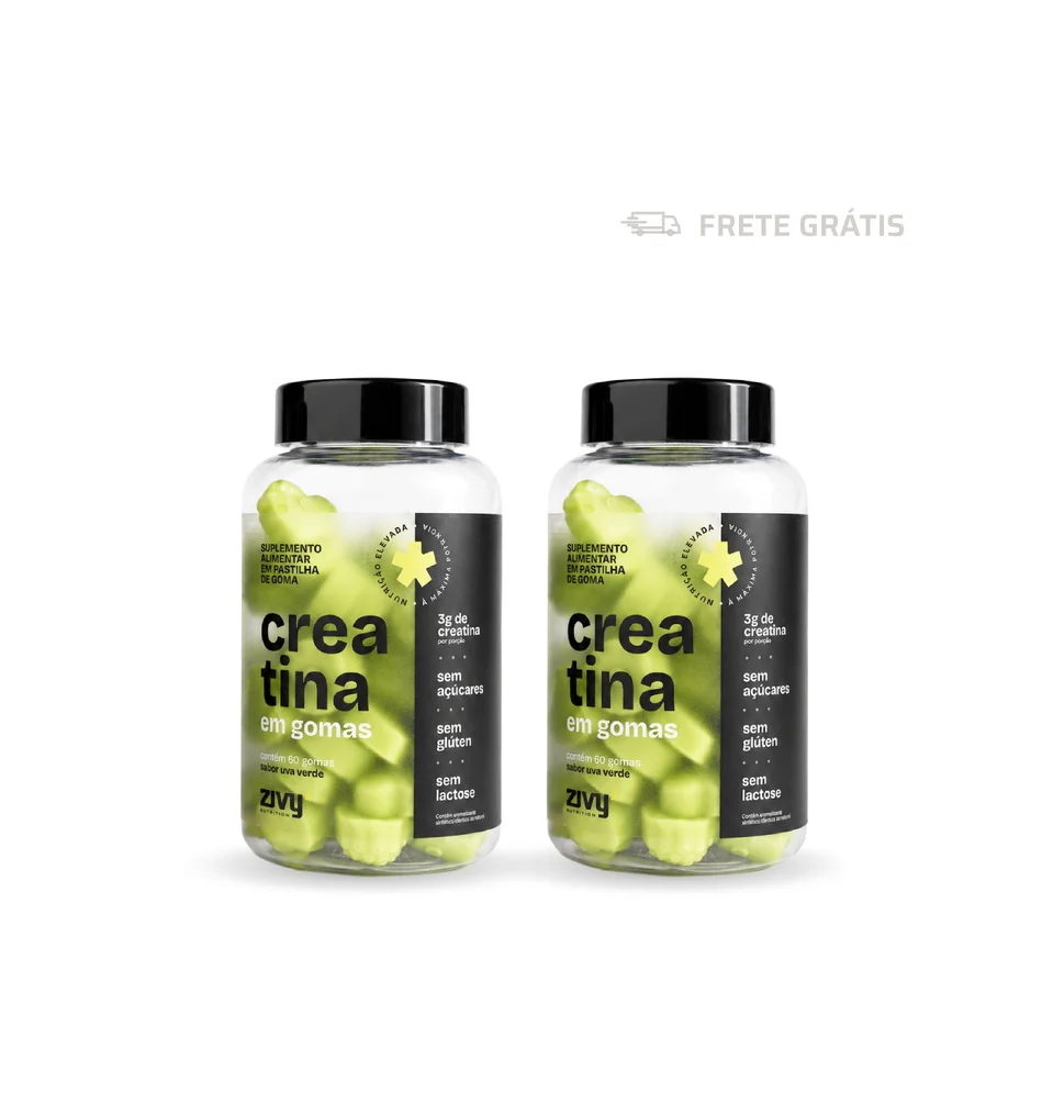 POTÊNCIA UVA VERDE - 2x CREATINA EM GOMAS UVA VERDE