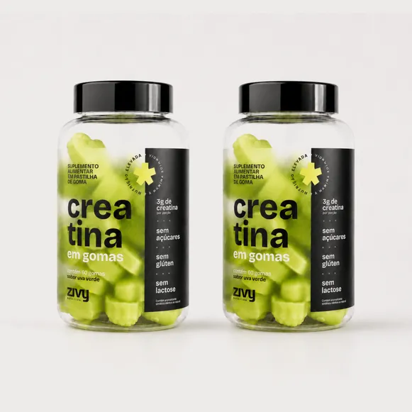 Combo 2 Creatinas em Goma: Uva Verde (120 gomas)