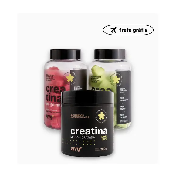 CREATINA TOTAL (1 PÓ + 2 GOMAS)