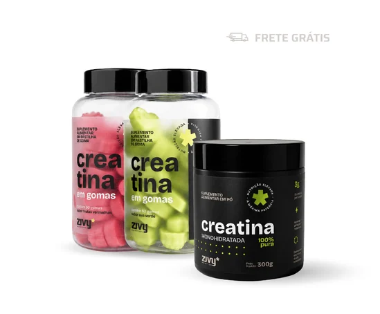 CREATINA TOTAL (1 PÓ + 2 GOMAS)