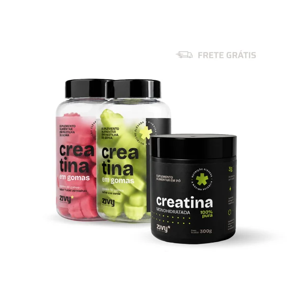 CREATINA TOTAL (1 PÓ + 2 GOMAS)