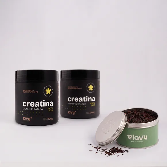 SEMANA DO CONSUMIDOR: 2 creatinas em pó + chá energizante