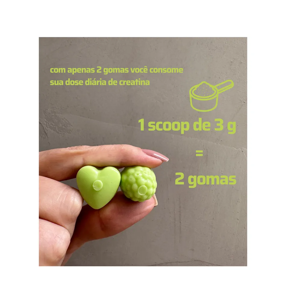 Combo 2 Creatinas em Goma Uva Verde | Zivy