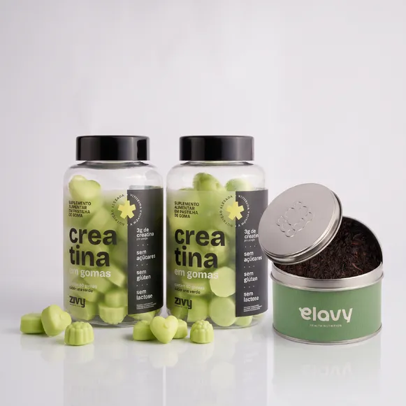 Semana do Consumidor: 2 creatinas em goma + chá energizante