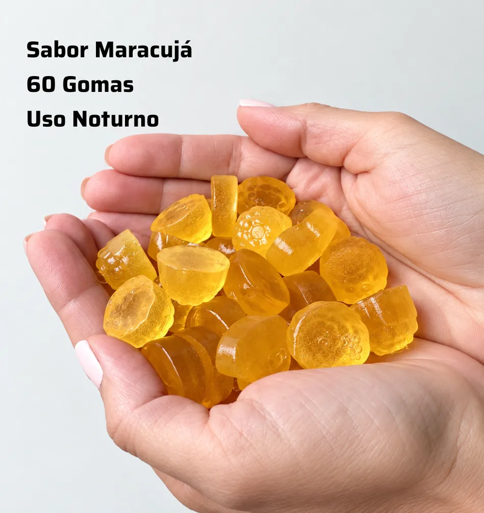 Melatonina em Gomas: Sabor Maracujá (60 gomas)