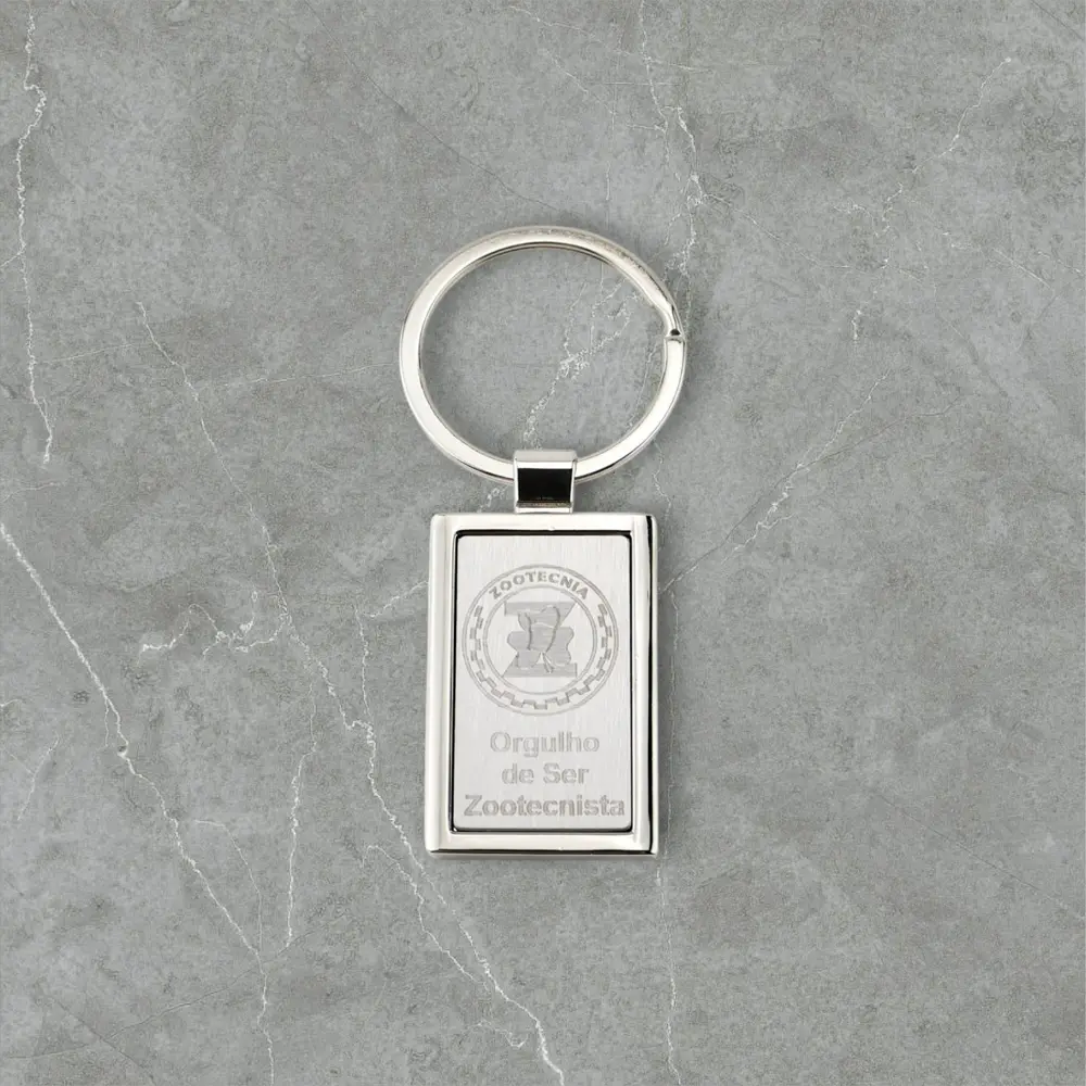 Chaveiro - Orgulho de ser zootecnista inox escovado