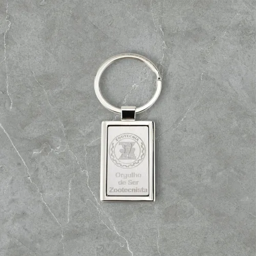 Chaveiro - Orgulho de ser zootecnista inox escovado