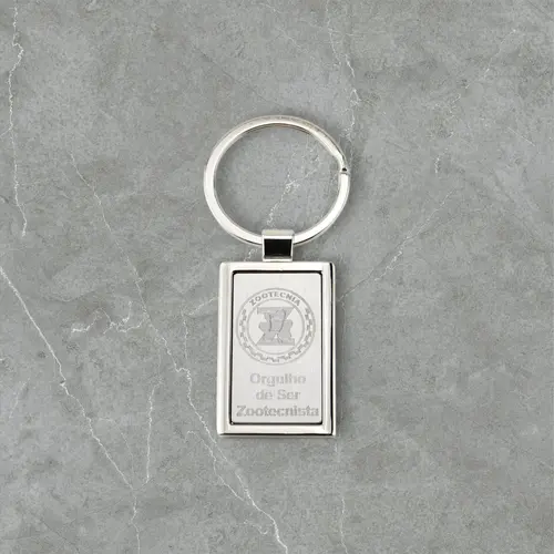 Chaveiro - Orgulho de ser zootecnista inox escovado