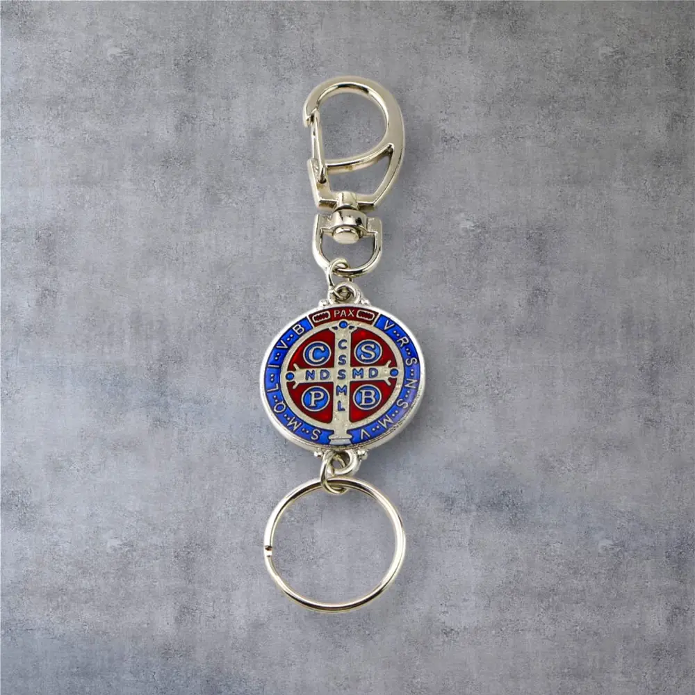 Chaveiro dourado - Medalhão dupla face