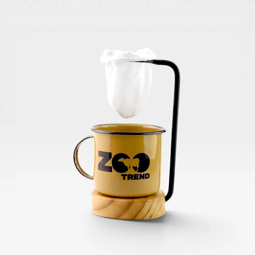 Caneca esmaltada branca - Zootecnia